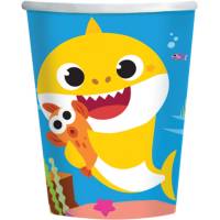 Contiene : 1 x 8 vasos Baby Shark amarillo