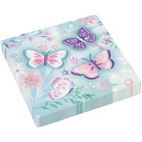 16 servilletas de mariposa vintage
