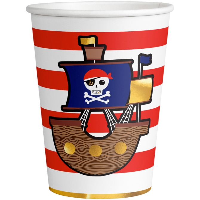 8 vasos pirata 