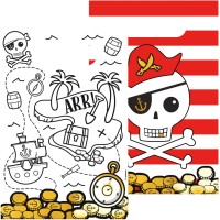 Contiene : 1 x 8 bolsas de regalo pirata
