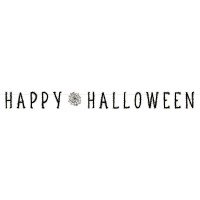 Guirnaldas de letras Happy Halloween Spider Web