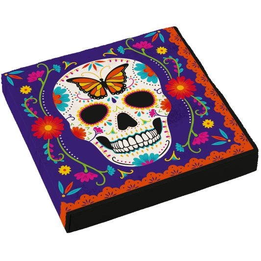 16 toallas de mariposa del Da de los Muertos 
