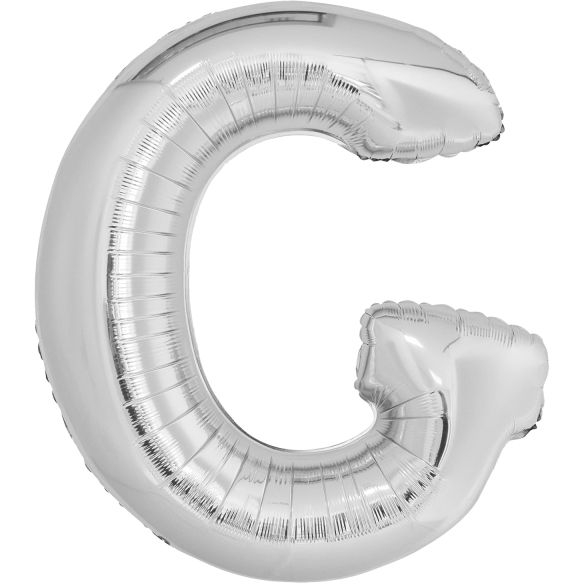 Globo Letra G Plata (86 cm) 