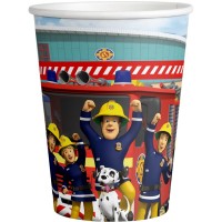 Contiene : 1 x 8 Vasos Sam el bombero