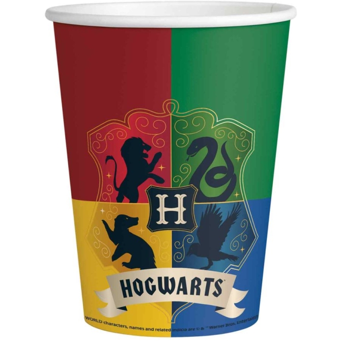 8 vasos Harry Potter Houses 