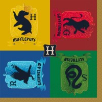 16 Servilletas Harry Potter Houses