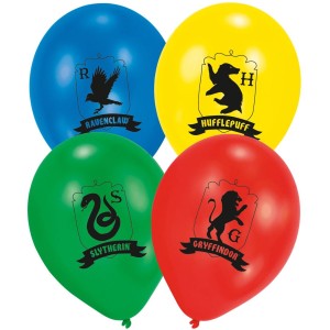 6 globos Harry Potter Houses