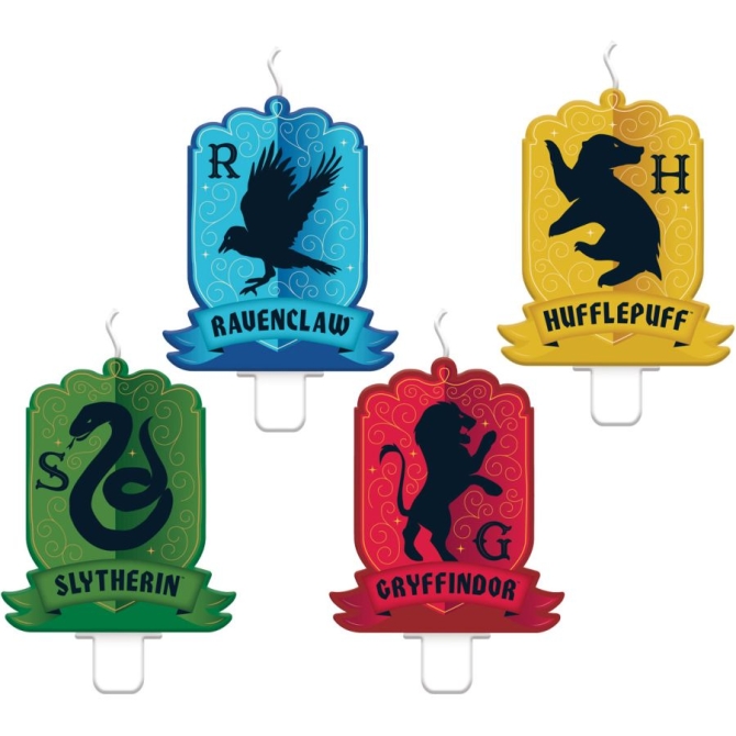 4 Velas Harry Potter Houses 