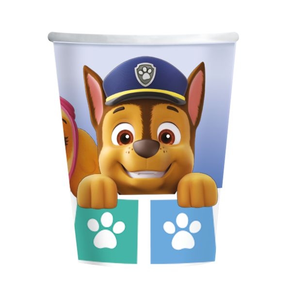 8 vasos Paw Patrol 