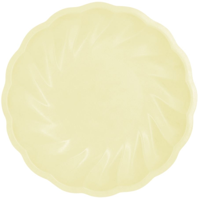 6 Platos - Amarillo Pastel 