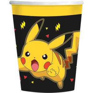 8 vasos Pokemon Pikachu