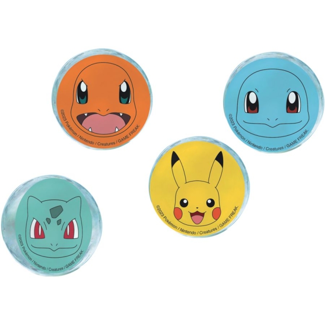 4 bolas rebotando Pokemon 