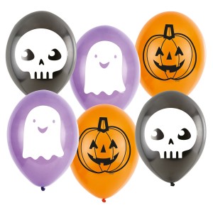 6 Globos - Amigos de Halloween