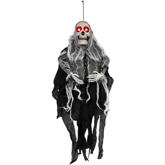 Fantasma animado colgante negro - 80 cm 