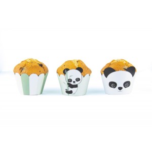 6 Cajitas para Cupcakes - Beb Panda