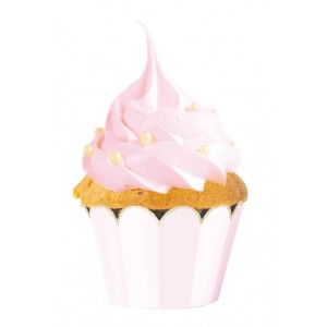 6 Cajitas para Cupcakes - Baby Rose