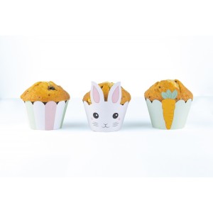 6 Cajitas para Cupcakes - Conejo