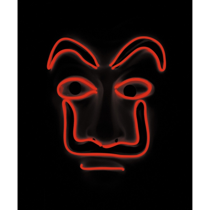 Mscara de bandido LED 