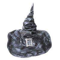Sombrero de bruja gris