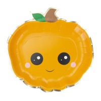 8 platos de calabaza de Halloween Sweety