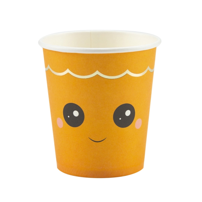 8 dulces vasos de calabaza de Halloween 