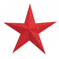 Linterna Estrella Roja - 60 cm