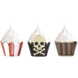 6 Cajitas para Cupcakes - Pirata