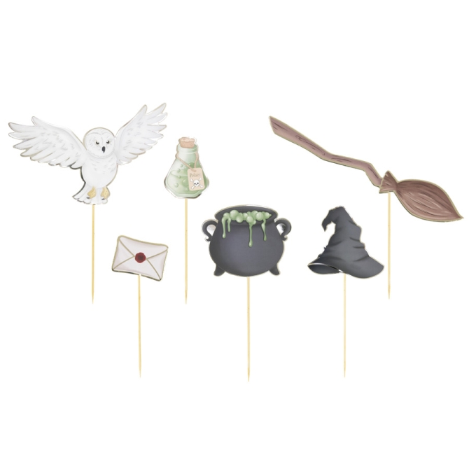 6 Cake Toppers - Aprendiz de brujo 