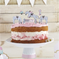 6 adornos para tartas - Love Horse. n1