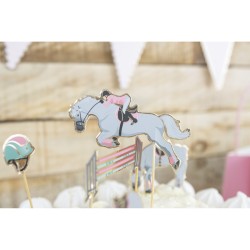 6 adornos para tartas - Love Horse. n4