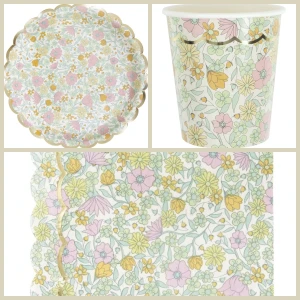 Caja de fiesta shabby y dorada