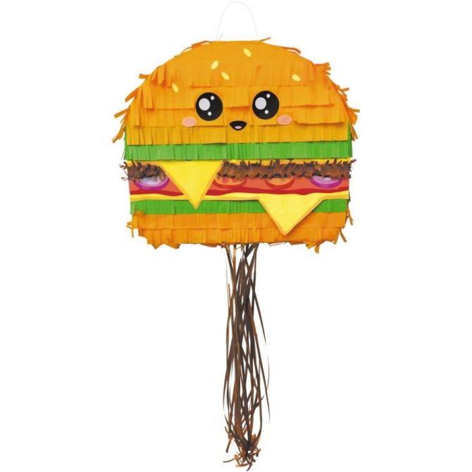 Pull Piñata hamburguesa Kawai 