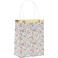 Maxi Party Box Festoneado Flores y Oro. n8
