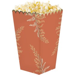 8 Cajas de palomitas de terracota y oro. n1