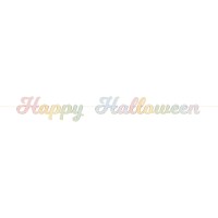 Guirnalda de letras en colores pastel Happy Halloween - 2m