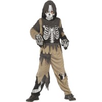 Disfraz de esqueleto zombie Talla 7-9 aos