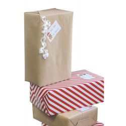 Papel de regalo con bastones de caramelo. n1