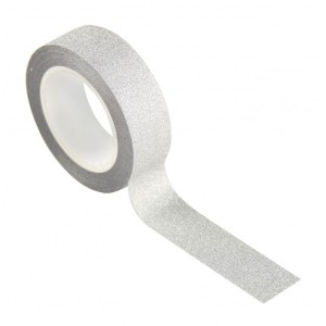 Washi Tape - Purpurina Argent