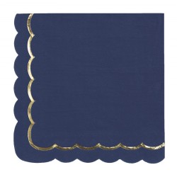 Prty Box Festoneado Azul Marino / Dorado. n3