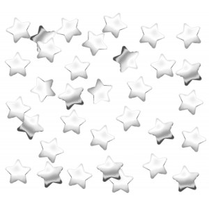 Estrellas de confeti - Plata
