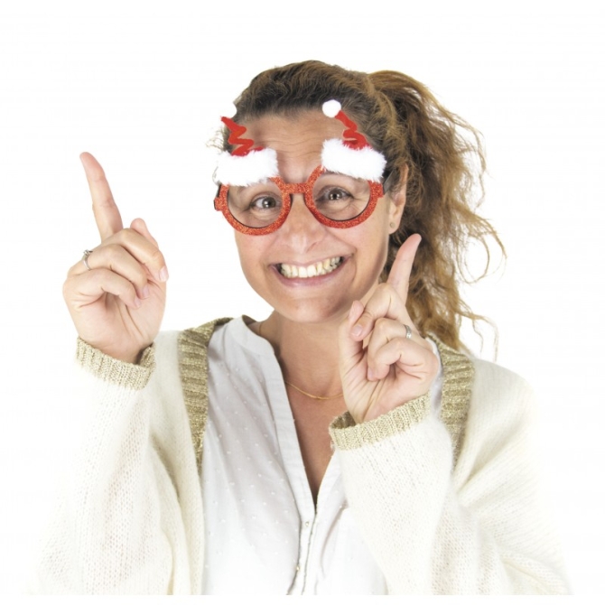 Gafas de Navidad TicToc Glitter 