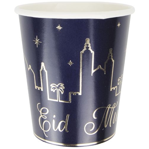 8 vasos Eid Mubarak 
