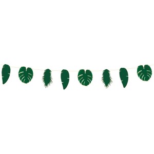 Guirnalda de hojas tropicales - 3 m