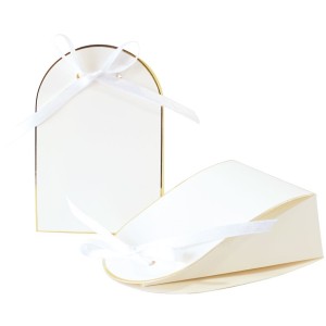 8 Cajas Pequeas Blanco/Oro