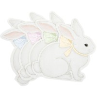 16 mis servilletas de conejo pastel