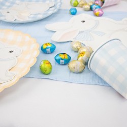 8 tazas festoneadas Vichy pastel. n2