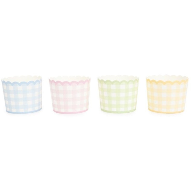 8 botes pequeos de pastel Vichy 
