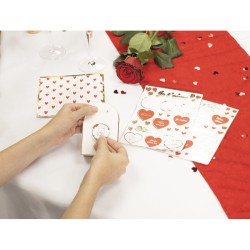 2 Hojas de 30 Pegatinas - Corazones. n1