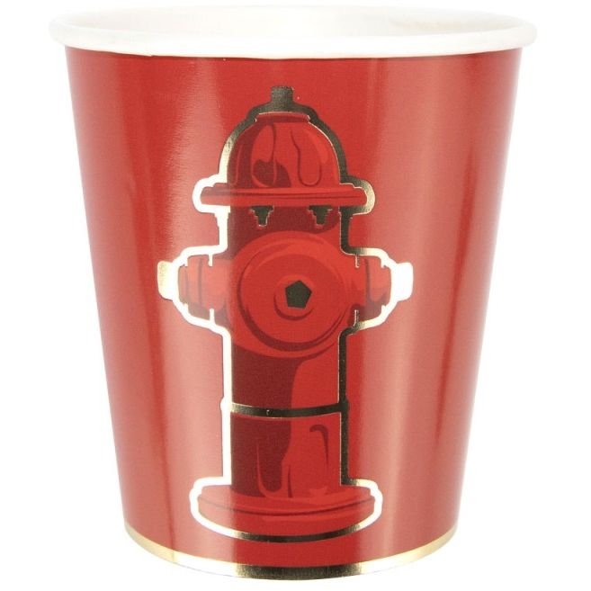 8 vasos de bombero 