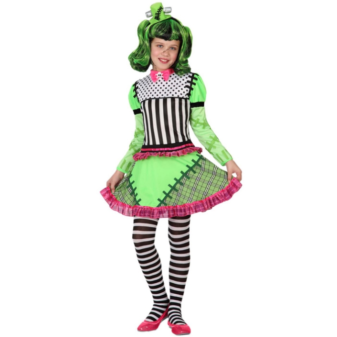 Disfraz de muñeca Franky para Halloween 